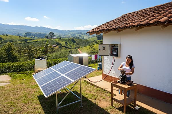 Kit solar para fincas y zonas no interconectadas